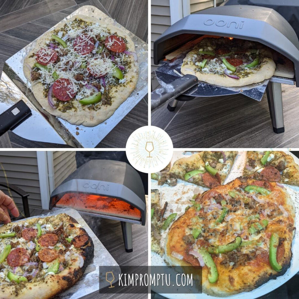 4 steps of the pizza oven